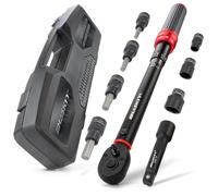 Chiave dinamometrica 3/8", 20-120 Nm, dadi piatti 10 14 17 mm, punte H5 H6 H7 H8 H10 Torxbits T40 T45 T50 con adattatore di prolunga per bicicletta moto elettrica