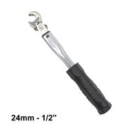 Chiave dinamometrica a cricchetto da 24 mm per raccordi 1/2'' pretarata