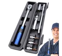 Chiave dinamometrica da 1/2 pollici - Strumento dinamometrico compatto manico antiscivolo design ergonomico comodo kit di torsione regolabile per pneumatici, ruote, riparazione auto