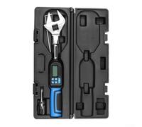Chiave dinamometrica digitale 6,8-135 Nm, testa a cricchetto in acciaio al cromo vanadio con LED e avvisi acustici, archiviazione dati per serraggio dadi ruota automobilistici e manutenzione manovella