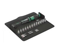 Chiave dinamometrica e bussole nella borsa da bicicletta Wera Set Torque 1 Nero