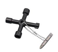 Chiave dinamometrica per armadietti, multifunzione, chiave a croce, portatile, design compatto, valvola per contatore dell'acqua per scatole elettriche, armadietti