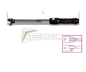 CHIAVE DINAMOMETRICA SINITRORSA E DESTRORSA BETA 667N/30 Q1/2 SCATTO REVERSIBILE