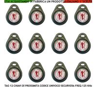 Chiave Elettronica 12 Transponder Prossimità Domotica Codici Sicurezza Univoci