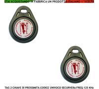 Chiave Elettronica 2 Transponder Prossimità Antifurti Automatismi Codice Casuale