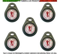 Chiave Elettronica 5 Transponder Prossimità Antifurti Automatismi Codice Casuale
