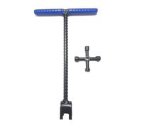 Chiave ergonomica con impugnatura a T con leva di coppia migliorata per rimozione di dadi ostinati, struttura in acciaio resistente, chiave in acciaio per dadi e bulloni