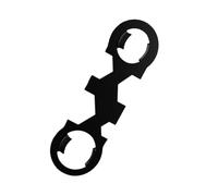 Chiave ergonomica per cartuccia del rubinetto con aeratore in acciaio al carbonio, strumento di rimozione del soffione della doccia, chiavi idrauliche