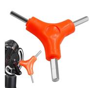 Chiave esagonale a 3 vie per biciclette, strumento combinato multifunzione con chiave a brugola, 3 mm, 4 mm, 5 mm, in acciaio, strumenti di riparazione per moto, bicicletta, manutenzione e regolazione