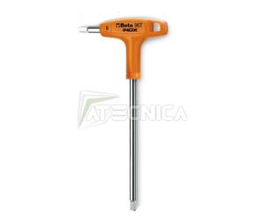 Chiave esagonale a T Beta 96TINOX da 2,5 a 10 mm in acciaio inossidabile