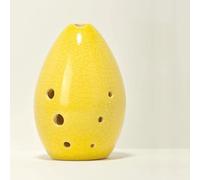 Chiave F Xun Ocarina Flauto 8 Hol MusicaI Strumento Antico for regalo for principianti Lucidato a mano (Color : Yellow)