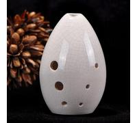 Chiave F Xun Ocarina Flauto 8 Hol MusicaI Strumento Antico for regalo for principianti Lucidato a mano (Color : WHITE)