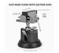 Chiave for morsa con doppia precisione di regolazione fine Banco da lavoro for impieghi gravosi for uso industriale universale Tavolo fisso con morsa a bocca piatta(With suction cup)