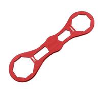 Chiave for tappo forcella da 46 mm e 50 mm, strumento di installazione e rimozione dei bulloni del tappo del tubo della forcella for motocicletta for tappo forcella a 8 lati(Red)