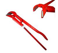 CHIAVE GIRATUBI GIRA TUBI MODELLO SVEDESE 1" 1/2" 420mm BECCHI CURVI 45°