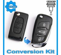 CHIAVE GUSCIO ADATTO A CITROEN C2 C3 C4 BERLINGO SAXO JUMPER JUMPY + FRESATURA