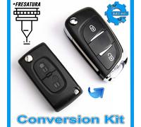 CHIAVE GUSCIO KIT ADATTO A CITROEN C2 C3 C4 C5 SAXO BERLINGO JUMPY + FRESATURA