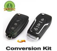 CHIAVE GUSCIO KIT DI CONVERSIONE 3 PULSANTI PER FORD MONDEO FOCUS S MAX FIESTA