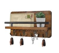 Chiave in legno e organizzatore postale - Scaffale da parete | Elegante Eeinadway Home Decor per chiavi, lettere, fatture, portafogli, piccoli oggetti per la casa, appartamento, soggiorno