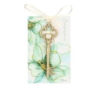 Chiave in metallo con cuore - Metallo - 2,5x8 cm