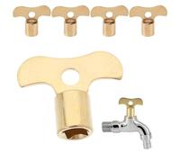 Chiave inglese a 4 pezzi, kit di chiavi per rubinetti - chiavi per rubinetteria, chiavi per aeratori e chiavi per valvole - robuste per utensili di montaggio, rubinetti esterni e chiavi quadrate