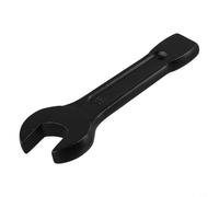 Chiave inglese a testa singola in acciaio al carbonio resistente, 24 mm, per uso industriale, finitura antiruggine annerita, coda ispessita (30 mm)