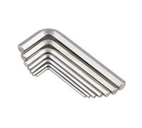 Chiave inglese for riparazione manuale M0.7 M0.9 M1.27 M1.5 M2 M2.5 M3 M4-m17 Nichelata/nera a forma di L piatta esagonale(Nickel plating,M2.0-(10pcs))