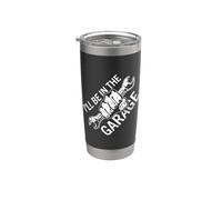 Chiave inglese "I'll Be In The Garage" con design invecchiato Bicchiere termico in acciaio inox doppia parete