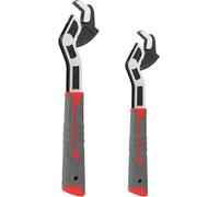 Chiave inglese regolabile, chiave a tubo regolabile rapidamente, set di chiavi inglesi con impugnatura rapida per auto, casa, industria | Chiave a forchetta, pinza per pompa dell'acqua (2 pezzi)