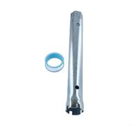 Chiave inglese regolabile per installazione di rubinetti e scarico, strumento idraulico con presa a doppia testa da 23-27 mm, 34-40 mm, per riparazione lavello a cricchetto in acciaio (23-27 mm)