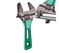 Chiave inglese robusta - mandibola larga regolabile | Chiave di apertura versatile con manico corto per la manutenzione e la riparazione 'auto
