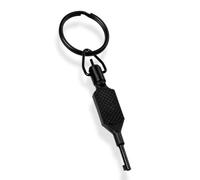 Chiave Manette Polizia Vero - Chiave Universale, Piatta e Girevole con Anello - Realizzato in Polimero e Acero - Shoke