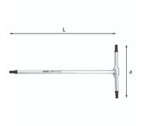 Chiave maschio a t impronta torx 280 ttx t15