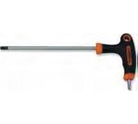 CHIAVE MASCHIO TORX CON IMPUGNATURA A T CON FORO mm.8