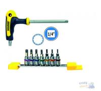 Chiave Maurer Plus A Bussola Con Bits 8 Pz Acciaio S2 Torx Tamper Foro 1.4