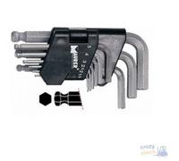 Chiave Maurer Plus Esagonale Corta Testa Sferica Serie 9 Pezzi Cromo Vanadio Mm