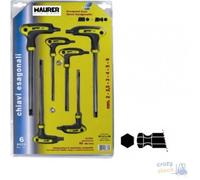 Chiave Maurer Plus Maschio Esagonale Testa Sferica Serie 6 Pezzi Acciaio S2