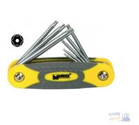 Chiave Maurer Plus Torx Con Foro Pieghevole Serie 8 Pezzi Acciaio S2 T 9- T 40