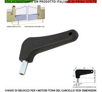Chiave Motore Sblocco Emergenza Cancello Titan Aster Mover Linear Gates Italmat