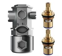 Chiave multifunzione 16 in 1 per cucina e bagno, strumento per rubinetto in nylon con nucleo valvola da 35 mm/40 mm, design modulare per installazione e riparazione aeratore, grigio