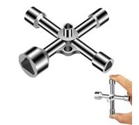 Chiave Multifunzione, Chiave della Casella del Contatore, Chiave Triangolare, Chiave a Croce,7 mm, 10 mm, 12 mm, 13 mm, 18 mm,per viti triangolari, valvole triangolari e serrature triangolari