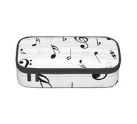 Chiave Note Musicali Foglio Simbolo Treble Abstract, Astuccio per matite, Astuccio per matite Astuccio per penne a matita di grande capacità Borsa per cosmetici