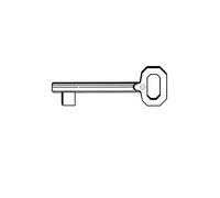 CHIAVE PASSEPARTOUT 5011 MEDIA SILCA FINITURA OTTONE PATENT PER PORTE INTERNE