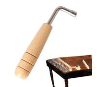 Chiave per accordatura per pianoforte, a forma di L, a angoli, antiscivolo, in metallo, strumenti di accordatura portatili con manico in legno, accessori di ricambio professionali per arpa