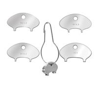 Chiave per Aeratore del Rubinetto, 4 Pezzi Inseritore in Acciaio Inossidabile, Chiave per Rubinetto, per Accessori Regolari a