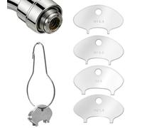 Chiave per Aeratori del Rubinetto - 4 Pezzi Inseritore in Acciaio Inossidabile,Chiave per Rubinetto,per Restrittori Filettati