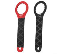 Chiave per albero centrale per bicicletta, strumento di rimozione disco cavo con anello chiuso a forma di dente per una presa sicura e un uso duraturo (02 (01 (BB49-16) rosso)