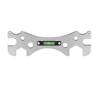 Chiave per Bagno Multifunzione con Livella a Bolla Strumento Speciale per Installazione Rubinetto Doccia Chiave a Pipa Curva per Manutenzione Idraulica(Levelwrench*1)