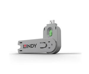 Chiave per blocco porta Lindy 40621 USB tipo A verde