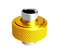 Chiave per cacciavite corta in lega di alluminio per azionamento da 1/4 di pollice Impugnatura zigrinata ergonomica Tre tipi per manutenzione Servizio sul campo Riparazione di macchine Compatto Blu